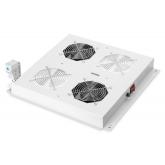 Panou Ventilatie Digitus by Assmann DN-19 FAN-2-N, 2 x fan, Light Grey