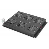 Panou Ventilatie Digitus by Assmann DN-19 FAN-6-SRV-B, 6 x fan, Black