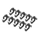 Organizator cabluri Digitus by Assmann DN-19 ORG-1-SW, 19inch, Black, 10 bucati