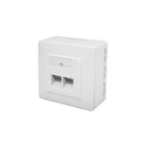Priza Digitus DN-9002-N, 2x CAT5e, White