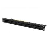 Patch Panel Digitus by Assmann DN-91350-1, 19inch, 1U, 50 porturi, Cat3, UTP, Black