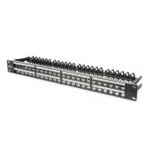 Patch Panel Digitus by Assmann DN-91424, 19inch, 1U, 48 porturi, Cat6a, Keystone, Black