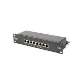 Patch Panel Digitus by Assmann DN-91508S, 10inch, 1U, 8 porturi, Cat5e, STP, Black