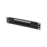 Patch Panel Digitus by Assmann DN-91508U, 10inch, 1U, 8 porturi, Cat5e, UTP, Black