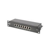 Patch Panel Digitus by Assmann DN-91608S, 10inch, 1U, 8 porturi, Cat6, STP, Black