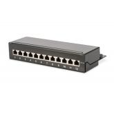 Patch Panel Digitus by Assmann DN-91612SD-EA, Desktop, 1U, 12 porturi, Cat6a, STP, Black