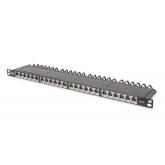 Patch Panel Digitus by Assmann DN-91624S-SL-EA, 19inch, 0.5U, 24 porturi, Cat6a, STP, Black