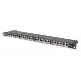 Patch Panel Digitus by Assmann DN-91624S-SL-SH, 19inch, 0.5U, 24 porturi, Cat6, STP, Black