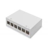 Patch Panel Digitus by Assmann DN-93716, 10inch, 6 porturi, Keystone, Light Grey
