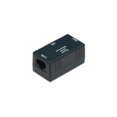 Adaptor retea Digitus by ASSMANN, 1xRJ45, 1xDC, 1xPoE, Black