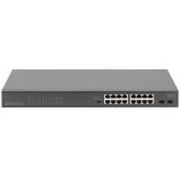Switch Digitus by Assmann DN-95347-1, 16 porturi, PoE