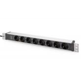 PDU Digitus by Assmann DN-95428, 8x Schuko, 2m, Black-Grey