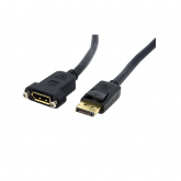 Cablu Startech DPPNLFM3, DisplayPort male - DisplayPort female, 1m, Black