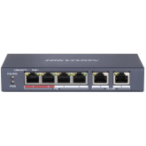 Switch Hikvision DS-3E0106P-E-M, 4 porturi, PoE
