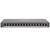 Switch Hikvision DS-3E0516P-O, 16 porturi, PoE