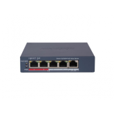 Switch Hikvision DS-3E1105P-EI/M(V2), 4 porturi, PoE