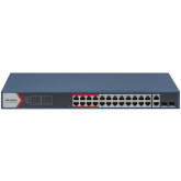 Switch Hikvision DS-3E1326P-EI(B), 24 porturi, PoE