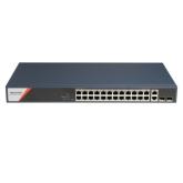 Switch Hikvision DS-3E1528HP-SI-24P2T2F, 24 porturi, PoE