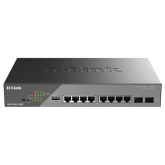 Switch D-Link DSS-200G-10MP, 8 porturi, PoE