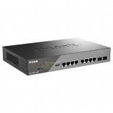 Switch D-Link DSS-200G-10MP, 8 porturi, PoE