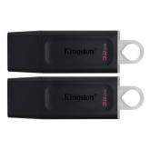 Stick memorie Kingston DataTraveler Exodia 32GB, USB 3.0, Black-White, 2 Pack