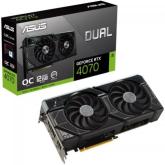 Placa video ASUS nVidia GeForce RTX 4070 Dual OC 12GB, GDDR6X, 192bit