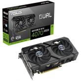 Placa video ASUS nVidia GeForce RTX 4070 SUPER DUAL EVO 12GB, GDDR6X, 192bit