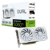 Placa video ASUS nVidia GeForce RTX 5060 Ti DUAL White OC 16GB, GDDR7, 128 bit