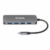 Hub USB DLink DUB-2340, 4x USB 3.2 gen 1, Gray