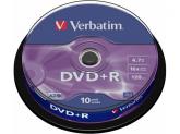 DVD+R Verbatim 16X, 4.7GB, 10buc, Spindle