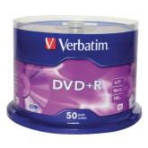 DVD+R Verbatim Matt Silver, 4.7GB, 16X, 50buc, Spindle