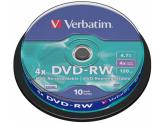 DVD-RW Verbatim 4X, 4.7GB, 10buc, Spindle