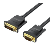Cablu Vention EABBG, DVI-D male - VGA male, 1.5 m, Black