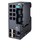 Switch Moxa EDS-4012-8P-4GS-LVB-T, 8 porturi, PoE