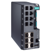 Switch Moxa EDS-4014-4GS-2QGS-LV, 8 porturi