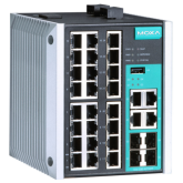 Switch Moxa EDS-528E-4GTXSFP-LV, 24 porturi