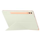 Husa/Stand Samsung Smart Book Cover pentru Samsung Galaxy Tab S10 Plus/S9 Plus/S9 FE Plus, Orange-Mint