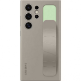 Protectie pentru spate Samsung Standing Grip Case pentru Galaxy S24 Ultra, Taupe