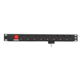 PDU Gembird EG-PDU-014-F, 8x French, 3m, Black