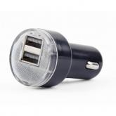 Incarcator auto Gembird EG-U2C2A-CAR-02, 2x USB 2.0, Black