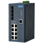 Switch Advantech EKI-7712E-4FPI-AE, 8 porturi, PoE