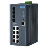 Switch Advantech EKI-7712G-4FI-AE, 8 porturi