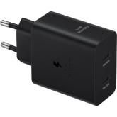 Incarcator retea Samsung EP-T5020XBEGEU, 2 x USB-C, 50W, Black