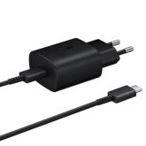 Incarcator retea Samsung Super Fast Charger, 1x USB-C, 3A, Black