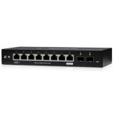 Switch Ubiquiti EdgeSwitch 10X, 8 porturi (1 PoE out, 1 PoE in)
