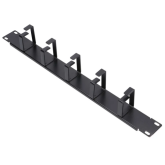  Organizator cabluri Extralink 6001, 1U, 19 inch, Black 