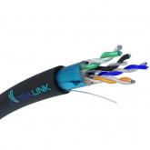 Cablu retea Extralink EX.17092, Cat.5e, F/UTP, 305m, Black
