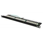 Patch Panel Extralink EX.9663, 19inch, 0.5U, 24 porturi, Cat6, UTP, Black