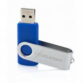 Memorie USB Exceleram P1 32GB, USB 2.0, Blue-Silver