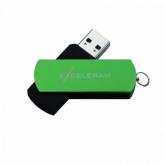 Memorie USB Exceleram P2 16GB, USB 2.0, Black-Green